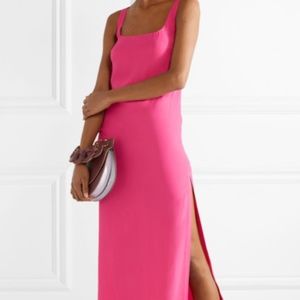 Staud pink maxi dress with side slit